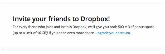 Dropbox Gives You Up To 16gb in Referral Bonuses